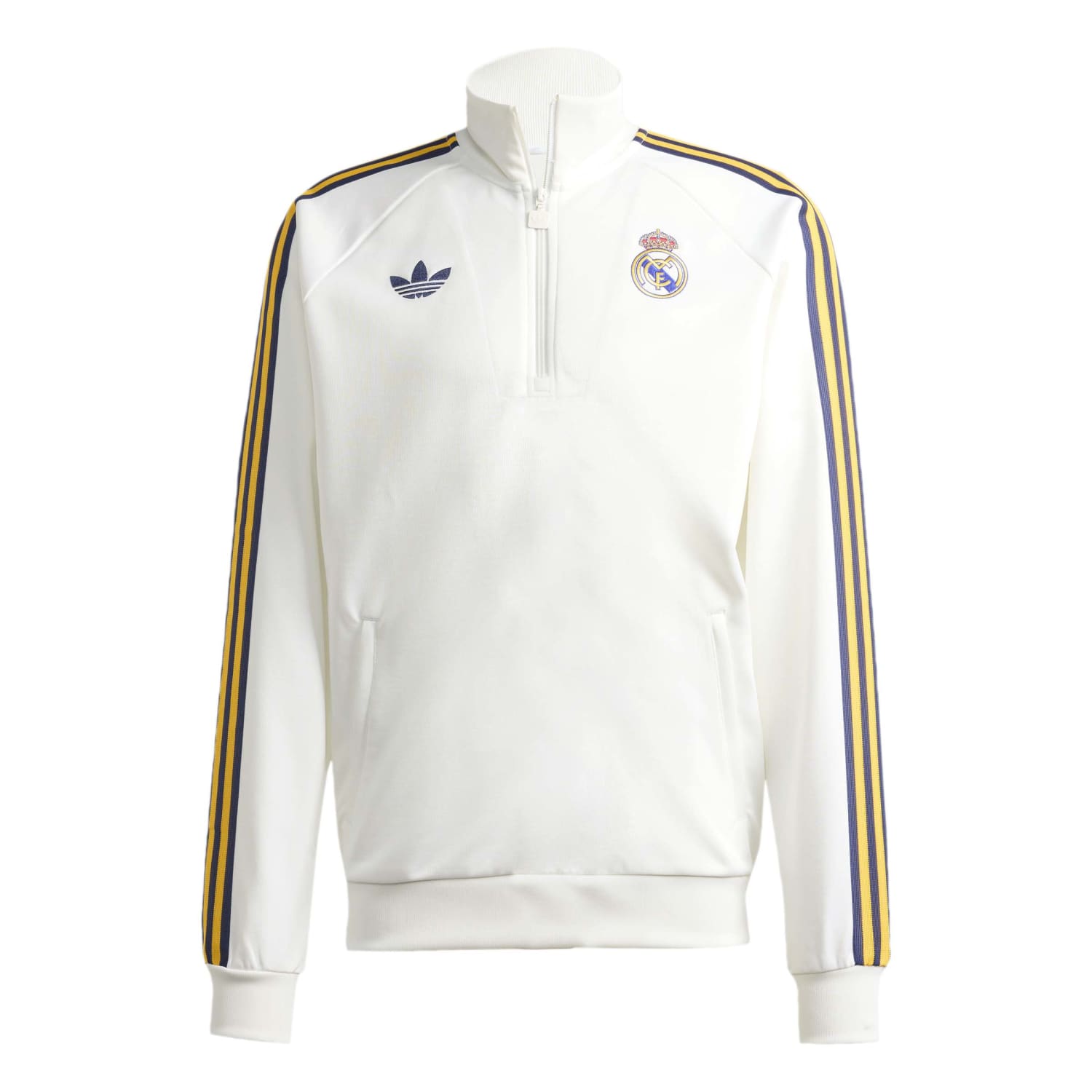 Mens Half-Zip Sweatshirt adidas Originals 25/26 White – Real