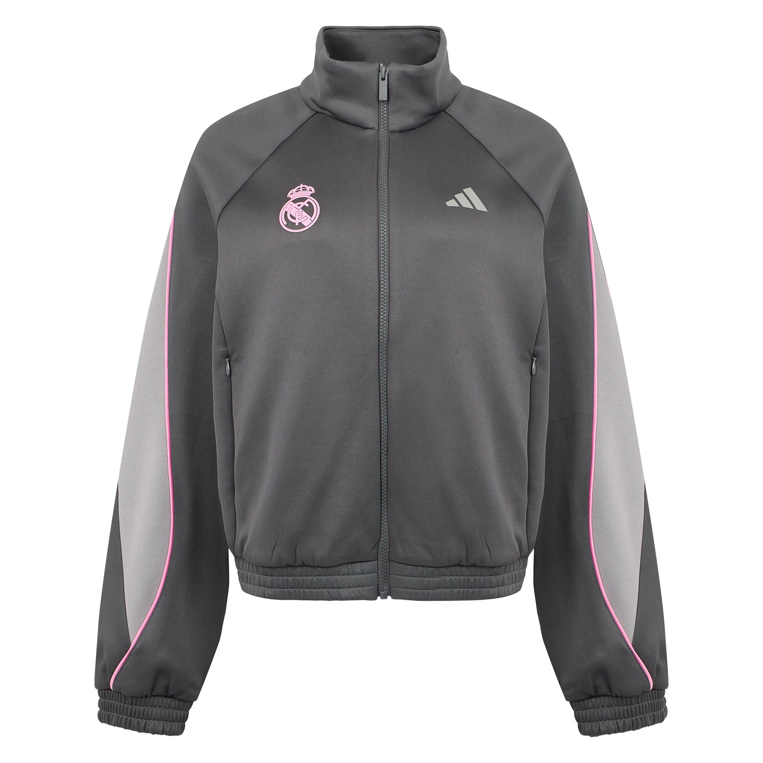 Womens adidas Stadium Track Top Grey – Official Real Madrid Store