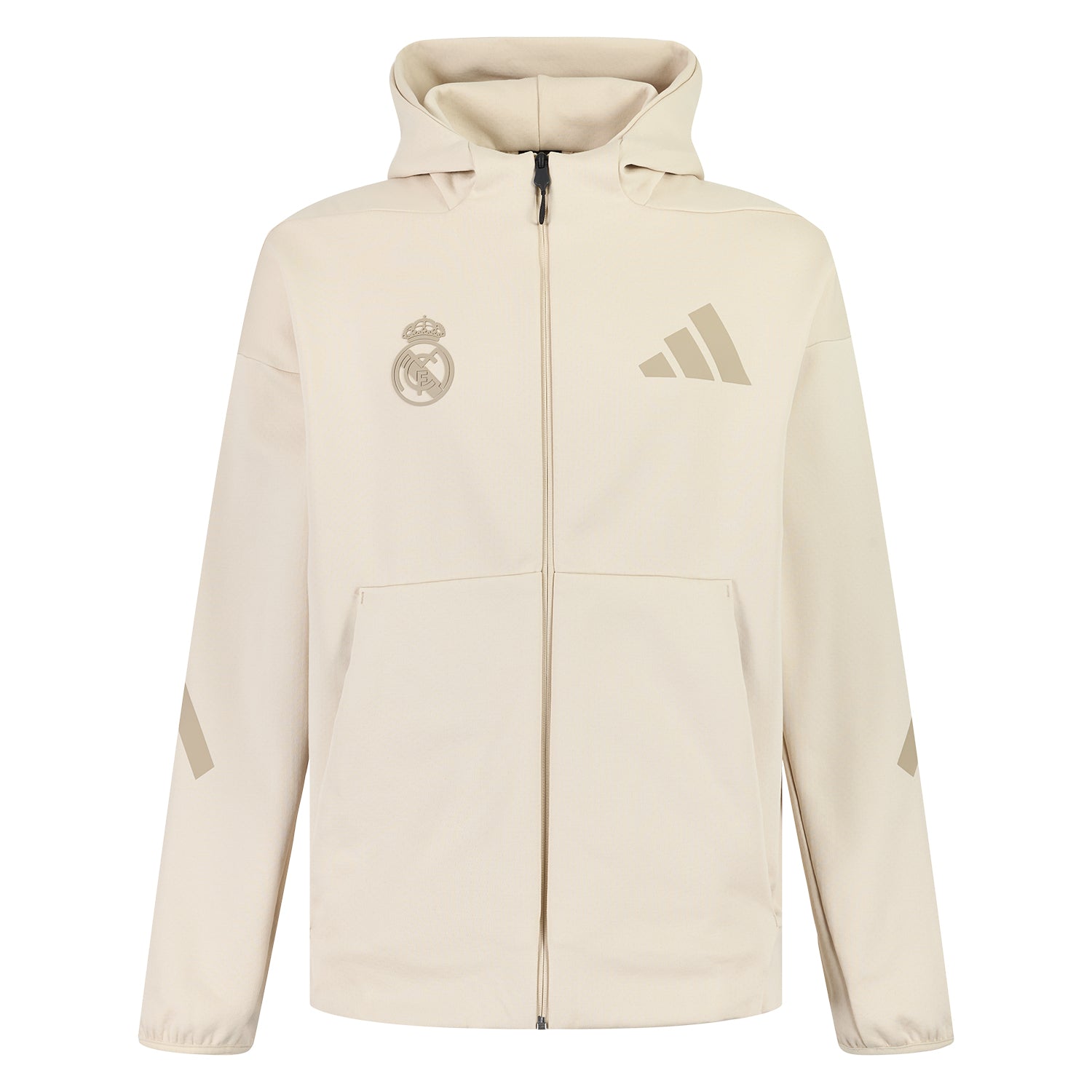 メンズ adidas Real Urban Z.N.E. フルジップフーディ ベージュ