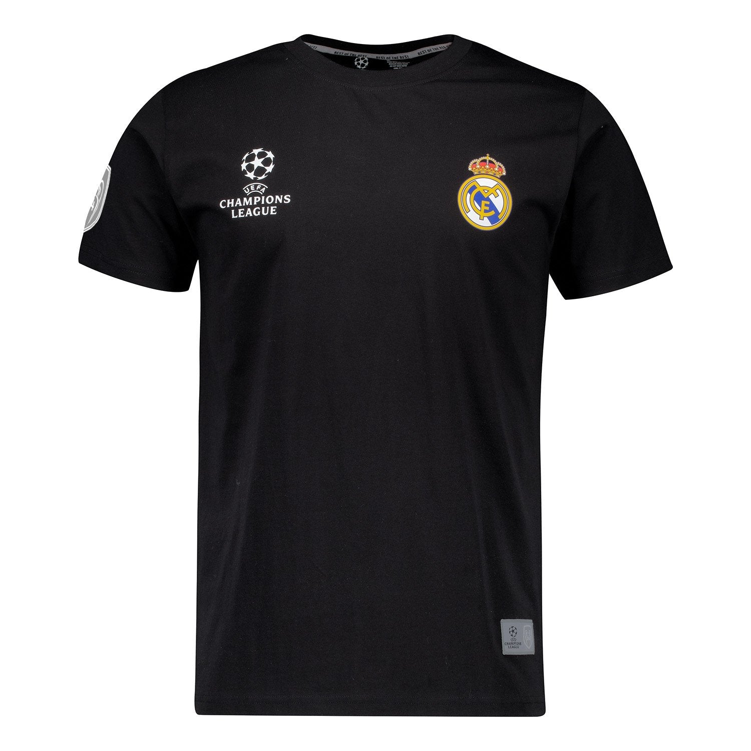 メンズ UCL 14 チャンピオンズ Tシャツ ブラック – レアル・マドリード