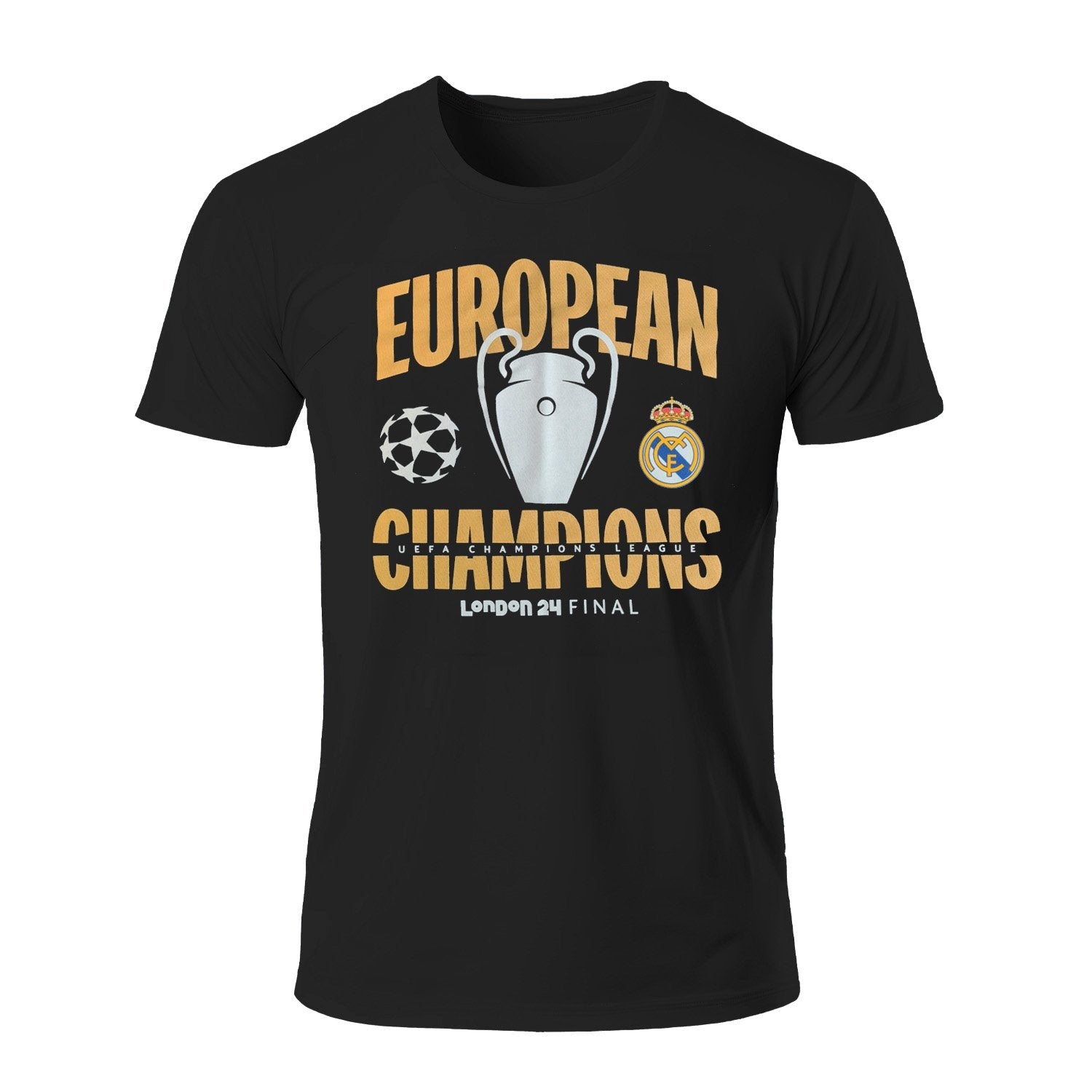 メンズ UCL チャンピオンズ 15 Tシャツ ブラック – レアル・マドリード