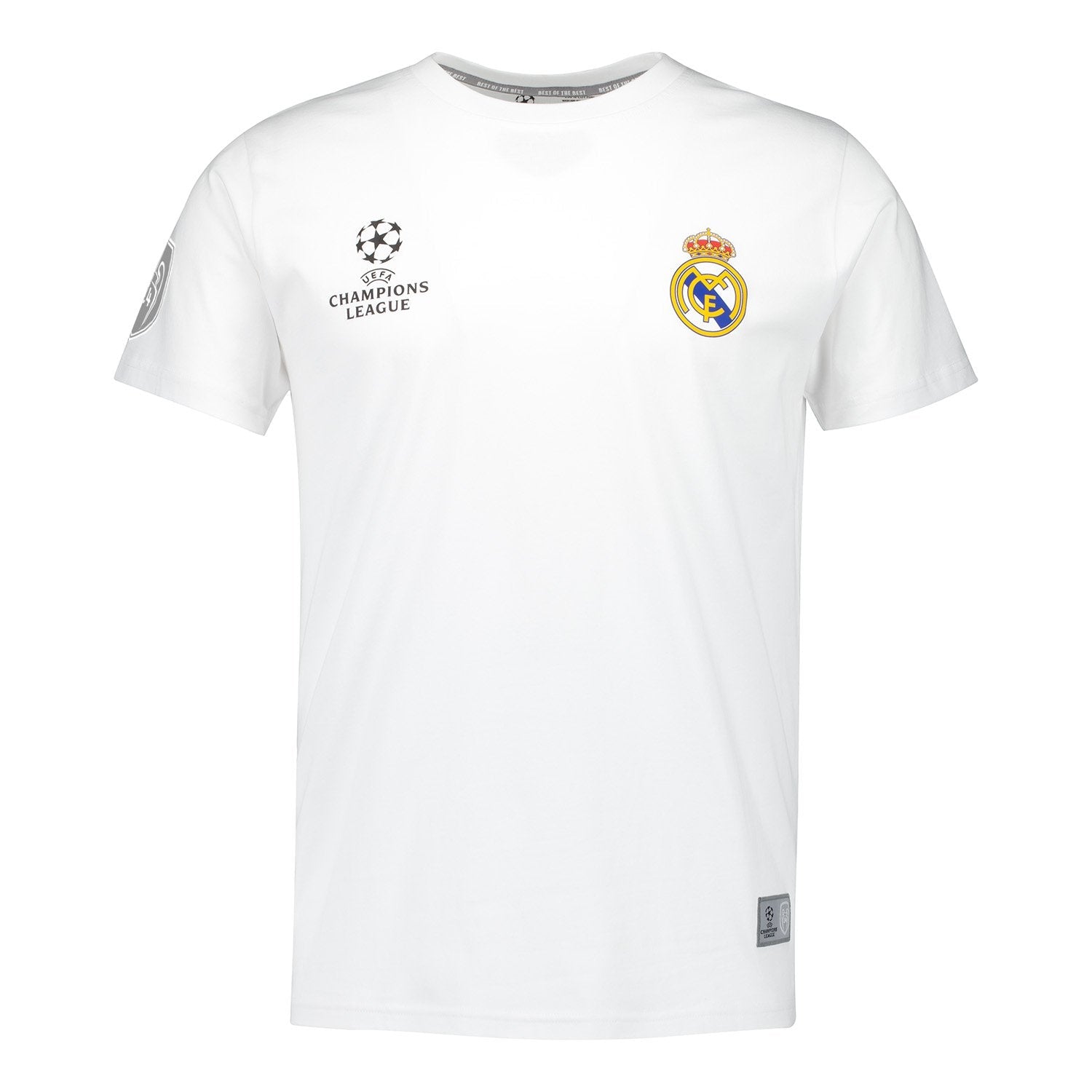 メンズ UCL 14 チャンピオンズ Tシャツ ホワイト – レアル・マドリード
