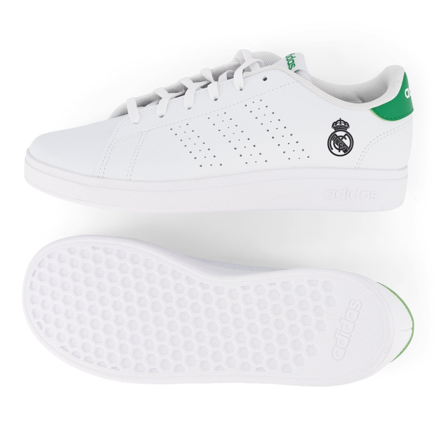 adidas Kids Advantage 2.0 Shoes White/Green – The Official Real Madrid CF  Online Store