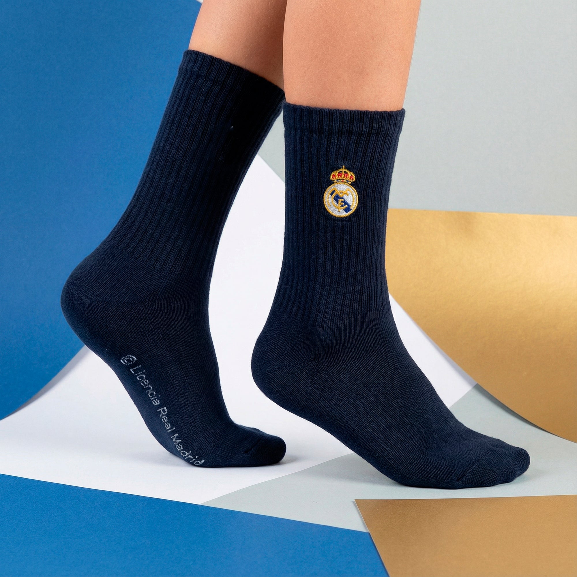 Pack de 2 Calcetines Largos Azul Oscuro