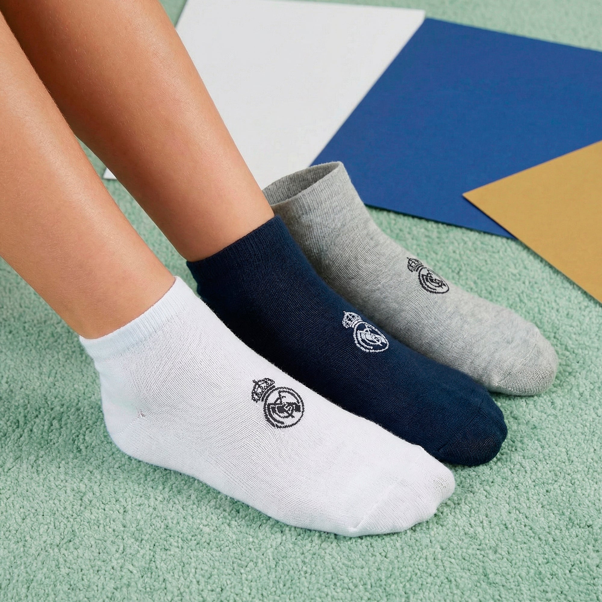 Pack de 3 Calcetines Cortos Niño Multicolor