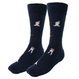Long Player Navy Socks