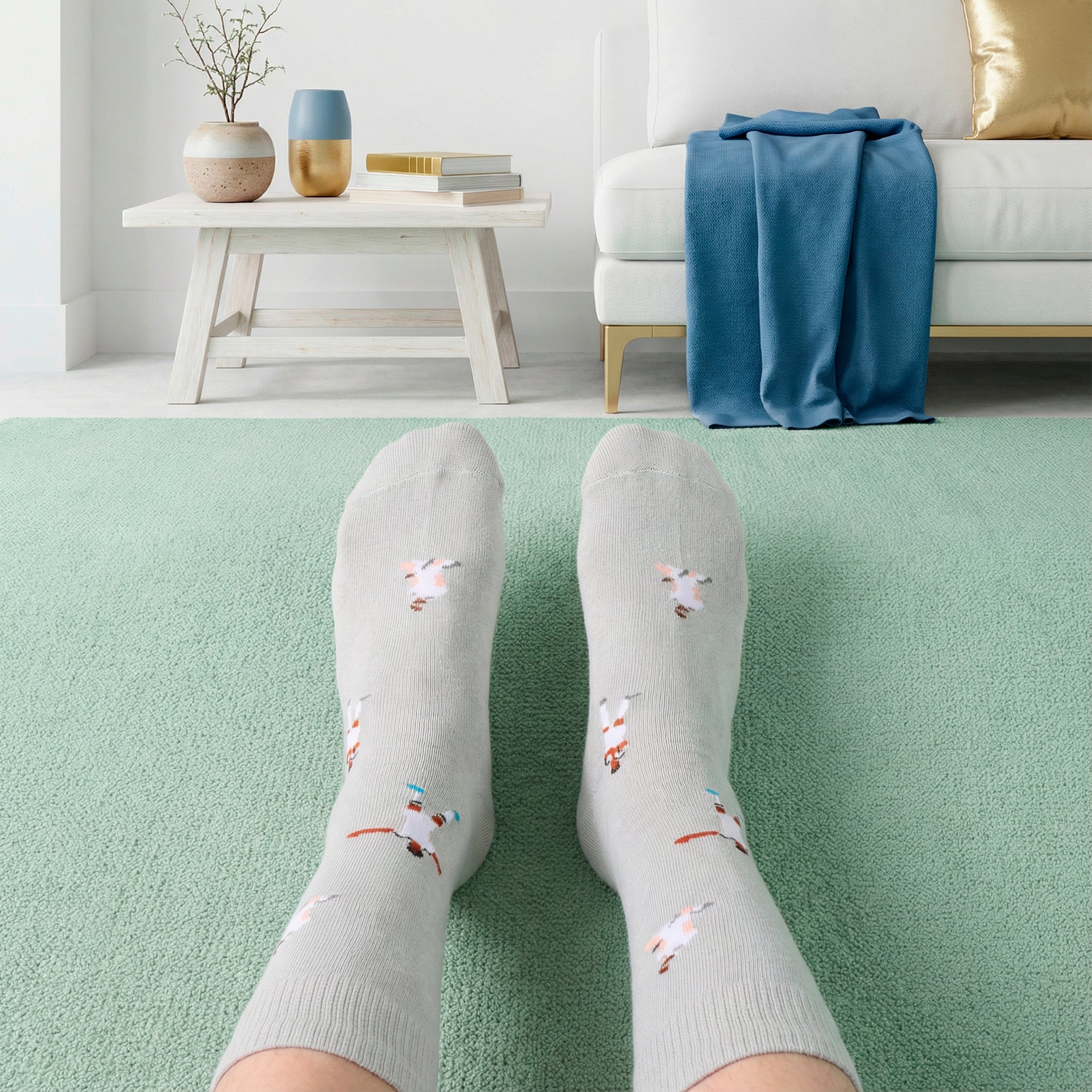 Calcetines Largos Infantiles Jugadores Gris