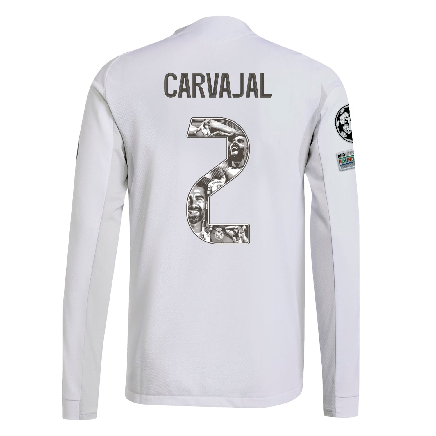 Mens Authentic Long Sleeve Carvajal Special Edition White Home Jersey 25/26
