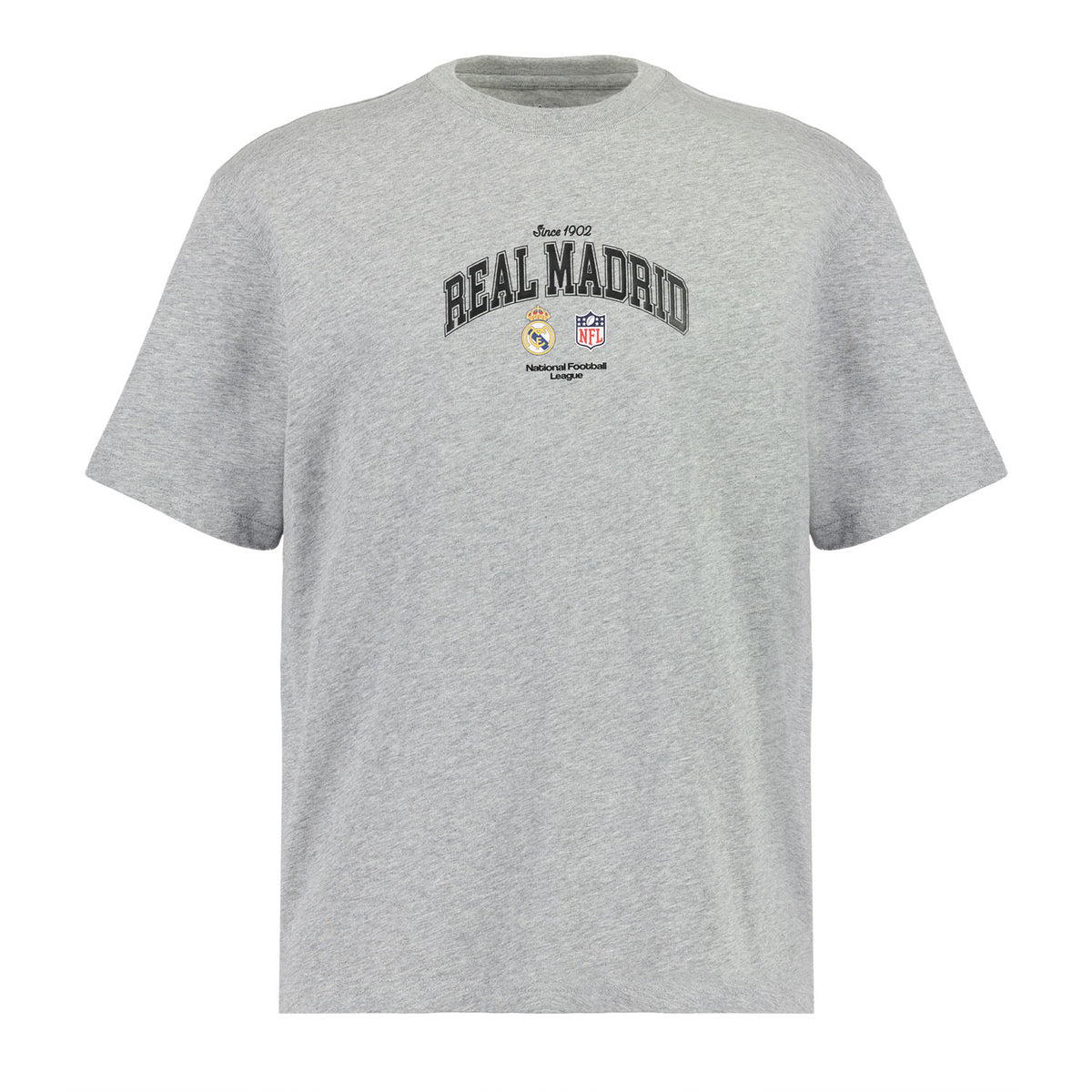 Herren Baumwoll-T-Shirt Real Madrid x NFL Grau
