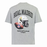 Herren Baumwoll-T-Shirt Real Madrid x NFL Grau
