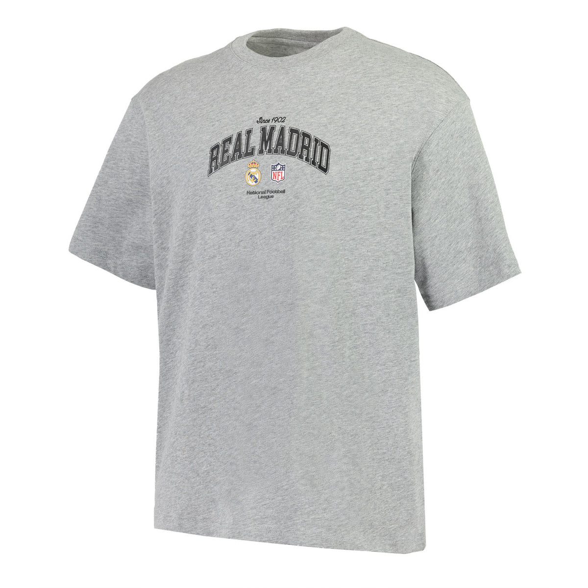 Herren Baumwoll-T-Shirt Real Madrid x NFL Grau