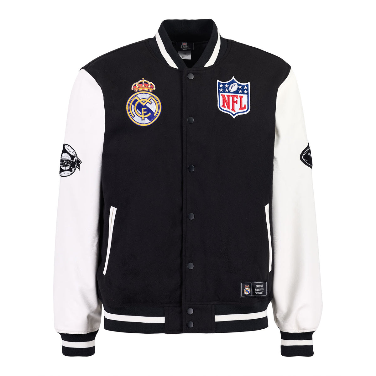 Giacca Varsity Uomo Real Madrid x NFL Nera
