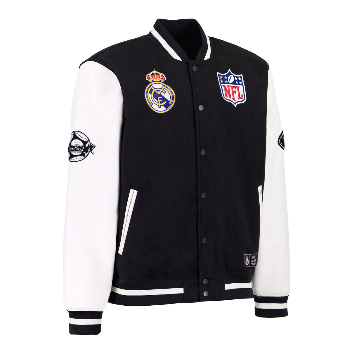 Giacca Varsity Uomo Real Madrid x NFL Nera