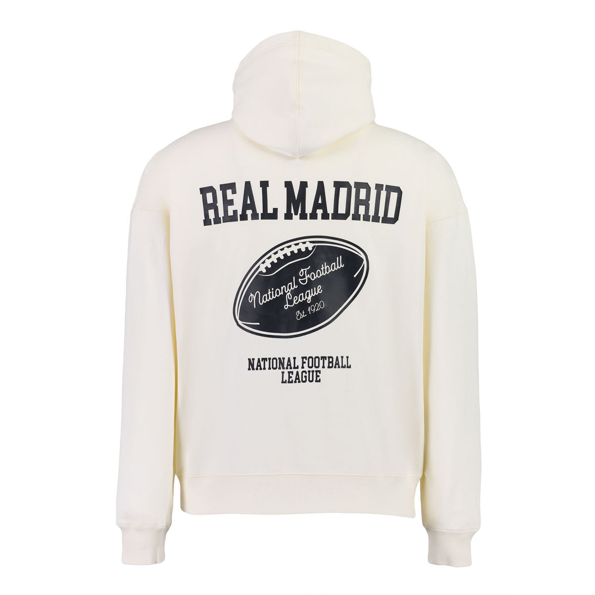 Sudadera Capucha Hombre Real Madrid x NFL Football Beige
