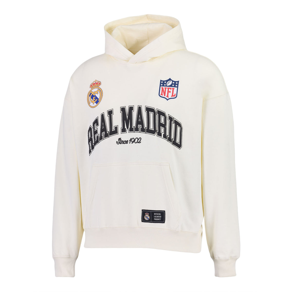 Sudadera Capucha Hombre Real Madrid x NFL Football Beige