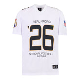 Koszulka Męska Real Madrid x NFL Futbol Amerykański Biała