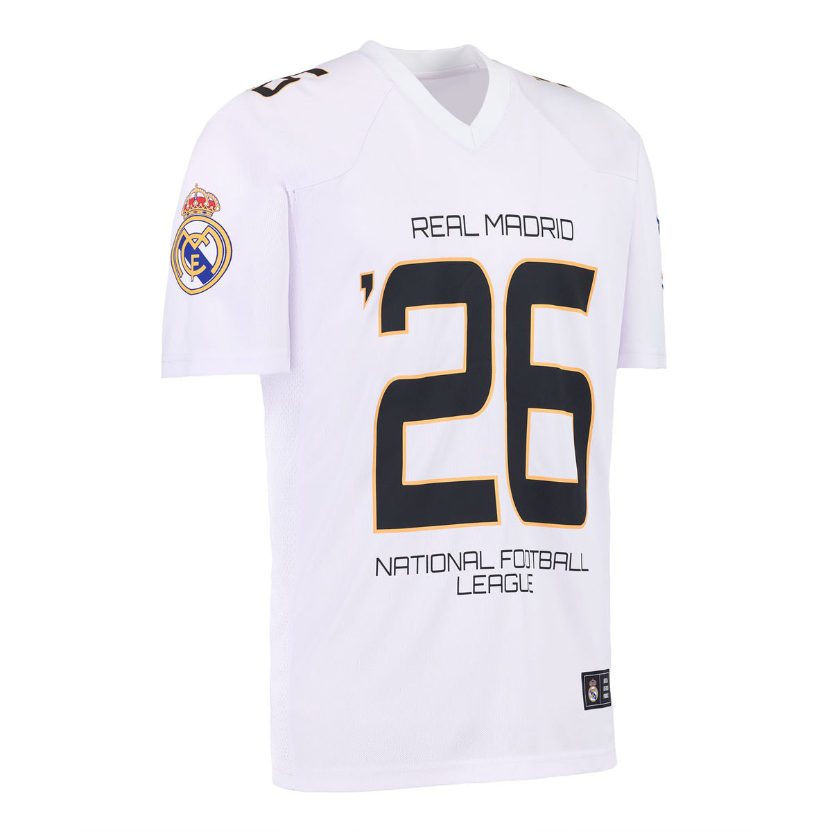 Koszulka Męska Real Madrid x NFL Futbol Amerykański Biała