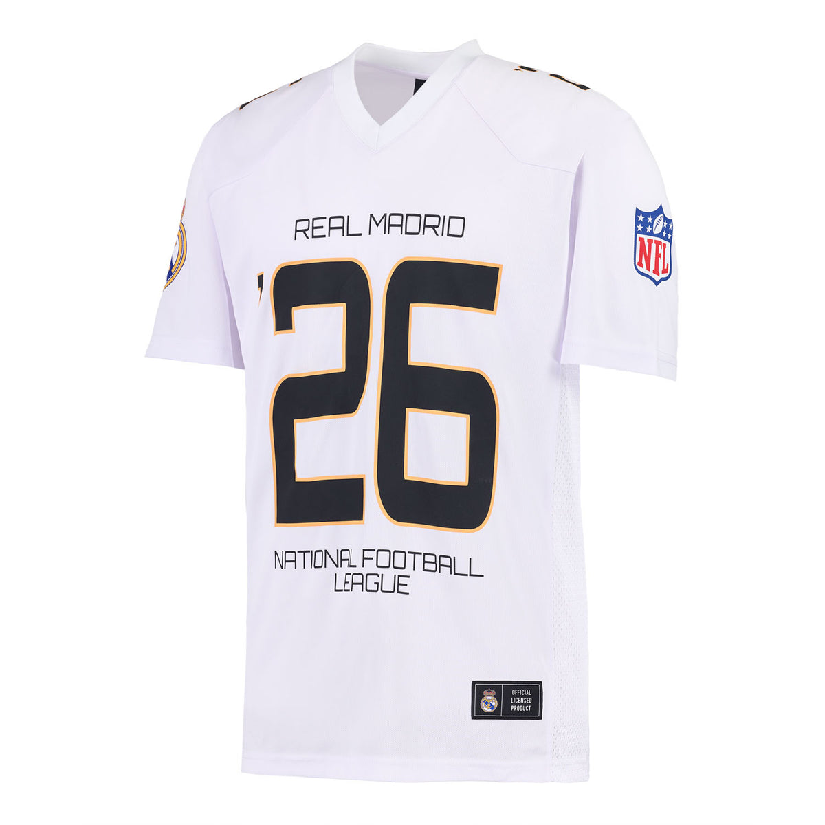 Koszulka Męska Real Madrid x NFL Futbol Amerykański Biała