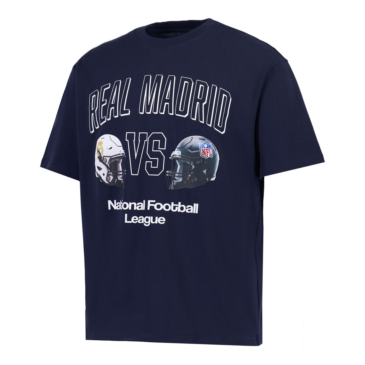 Herren Baumwoll-T-Shirt Real Madrid x NFL Marineblau