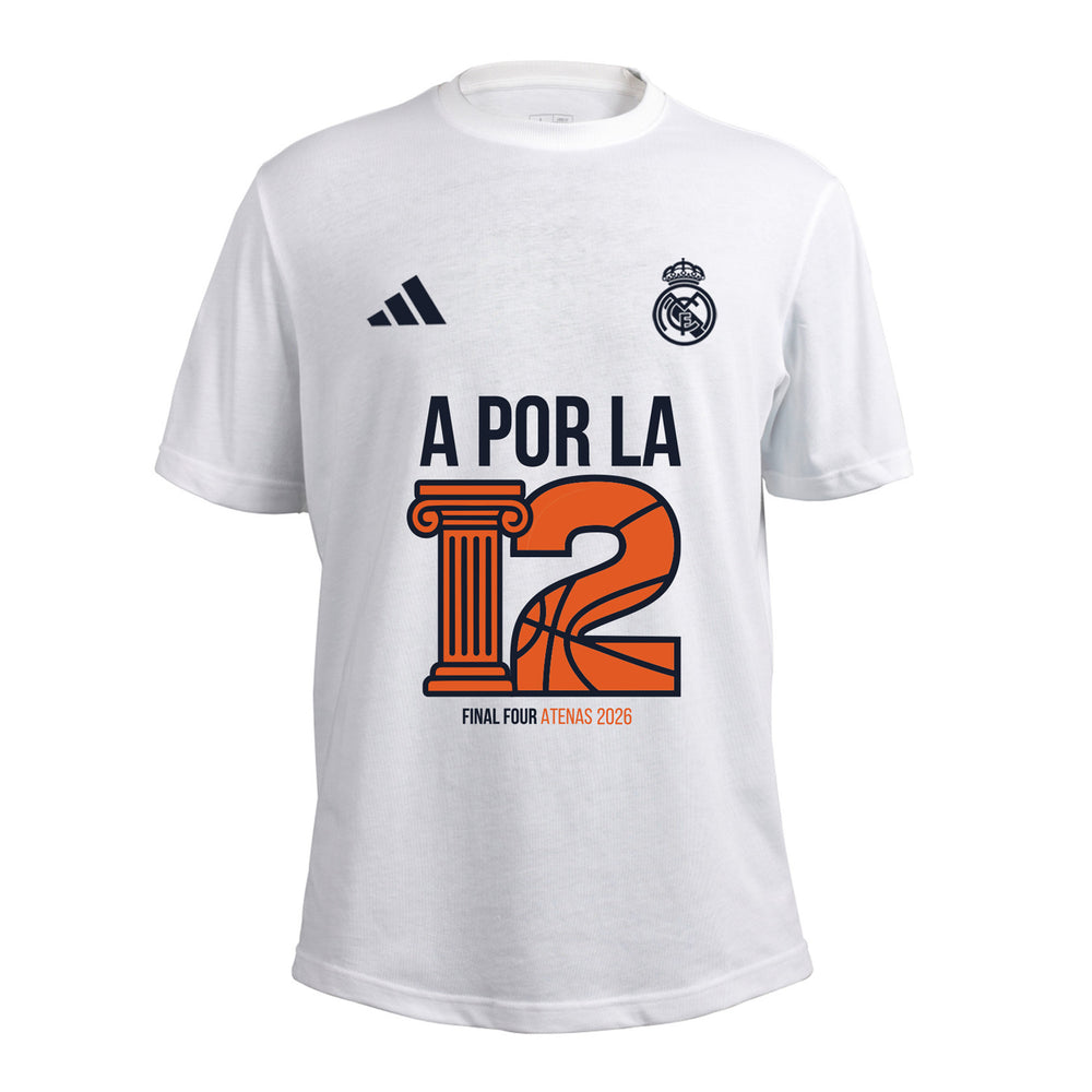 Camiseta adidas Hombre Baloncesto A Por la 12 Blanca