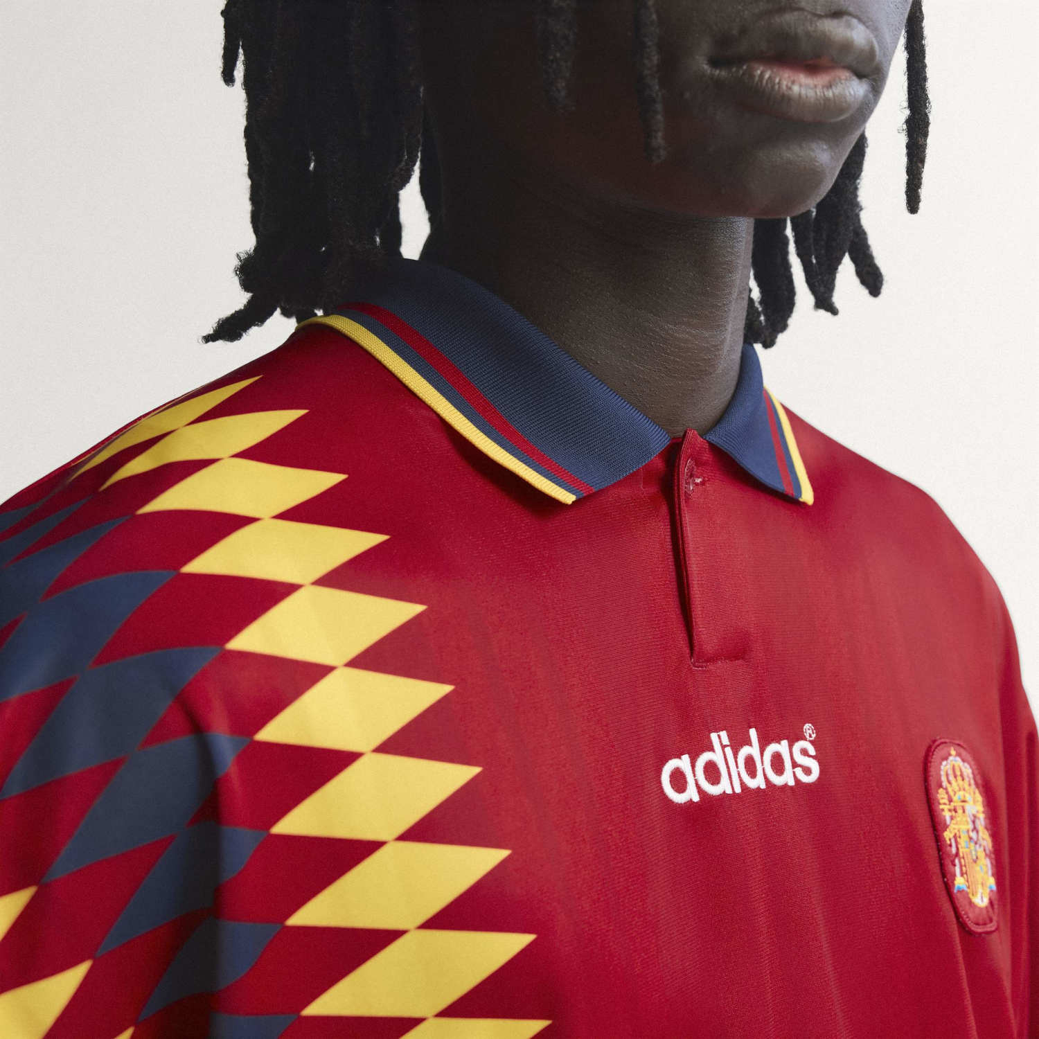 Spanien Herren Heimtrikot Retro 1996 Rot