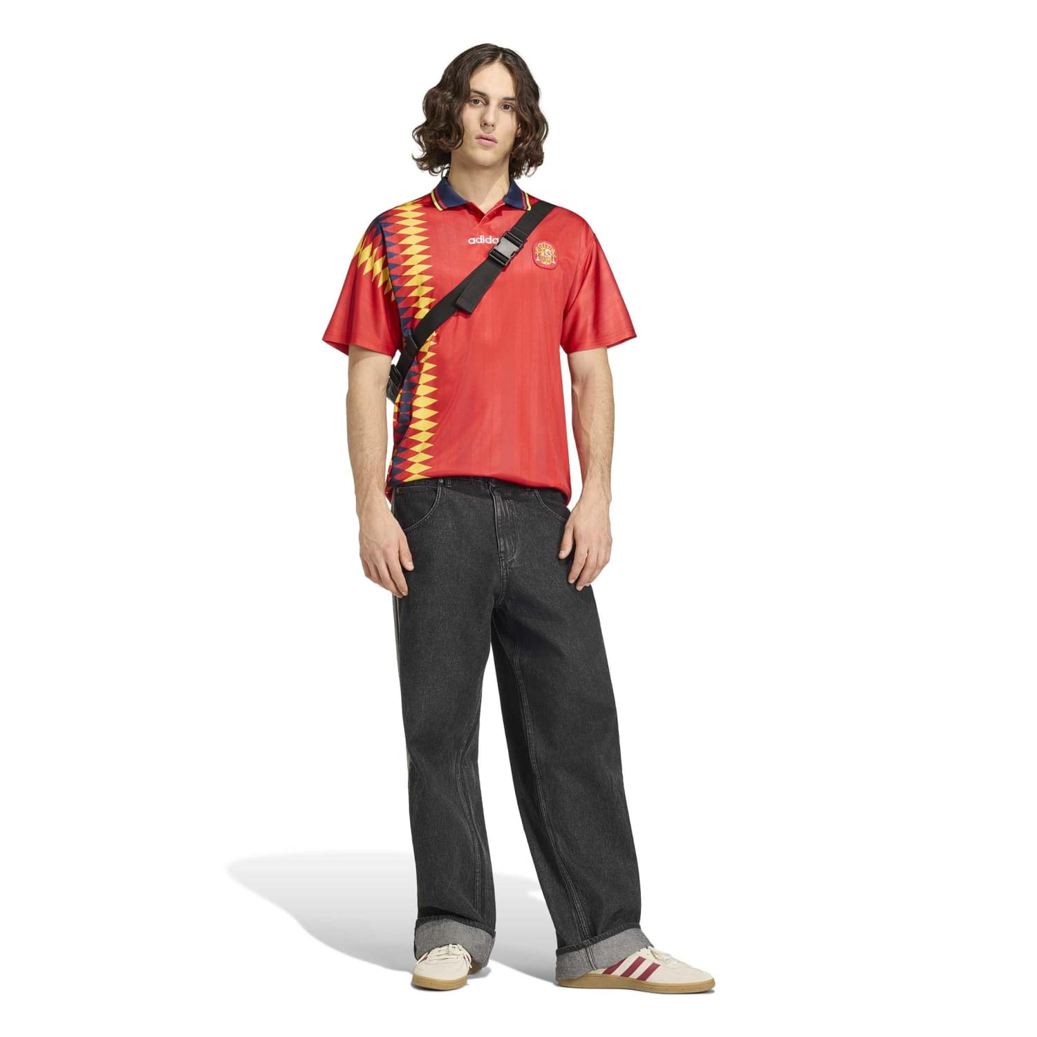Spanien Herren Heimtrikot Retro 1996 Rot