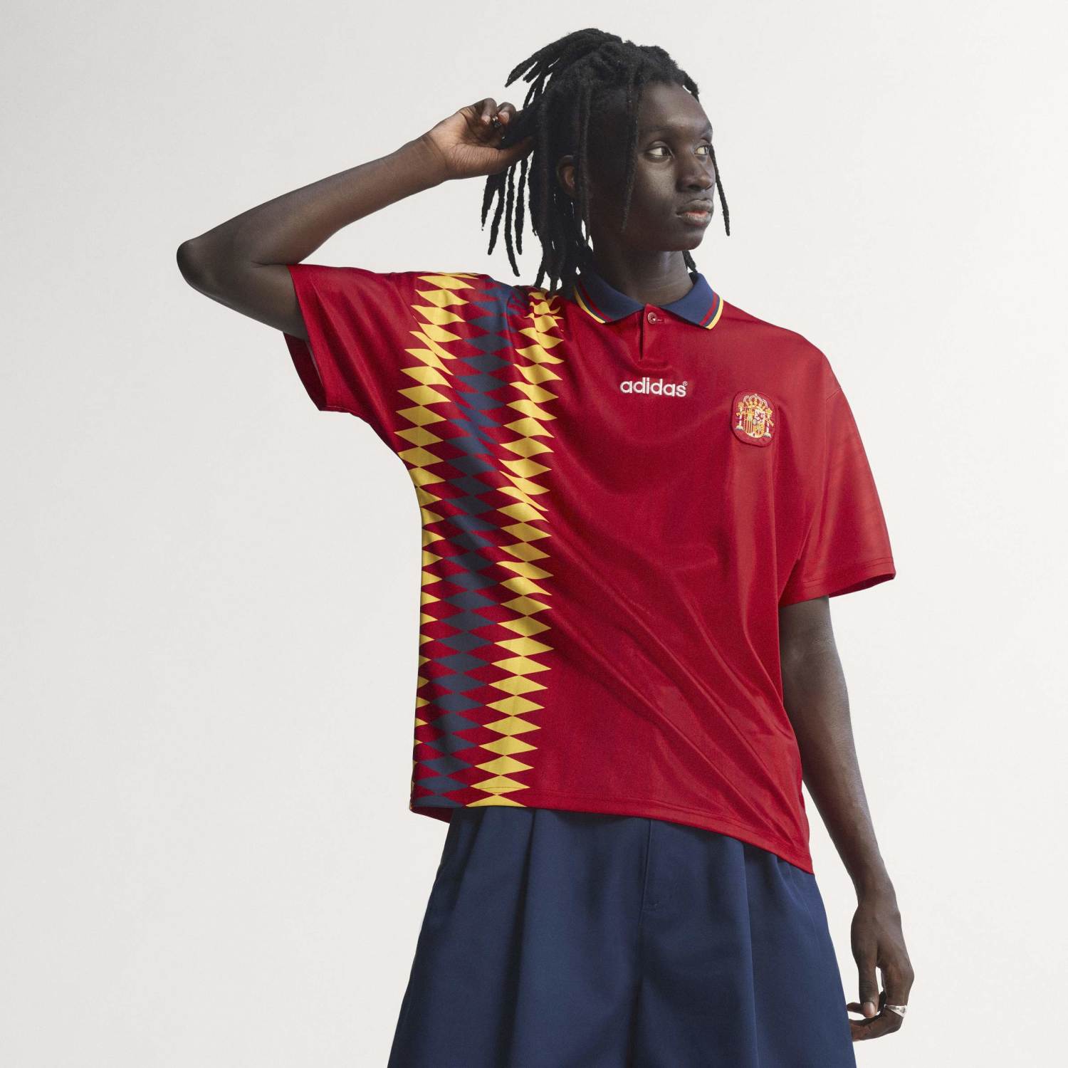 Spanien Herren Heimtrikot Retro 1996 Rot