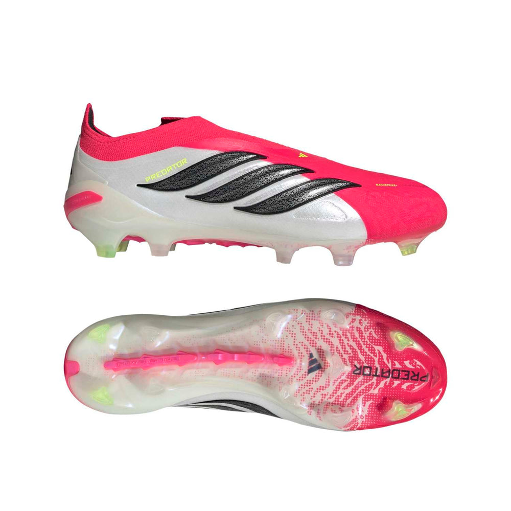 メンズ adidas Predator Elite サッカースパイク レースレス レッド
