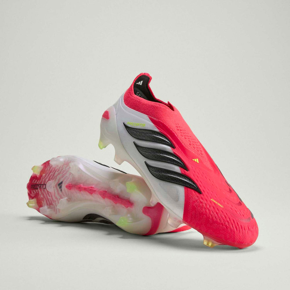 メンズ adidas Predator Elite サッカースパイク レースレス レッド