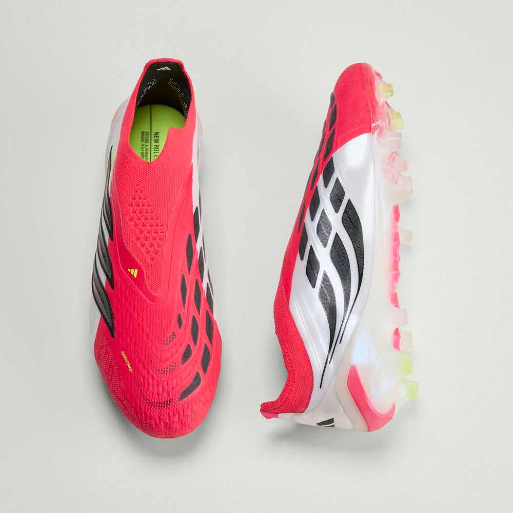 メンズ adidas Predator Elite サッカースパイク レースレス レッド