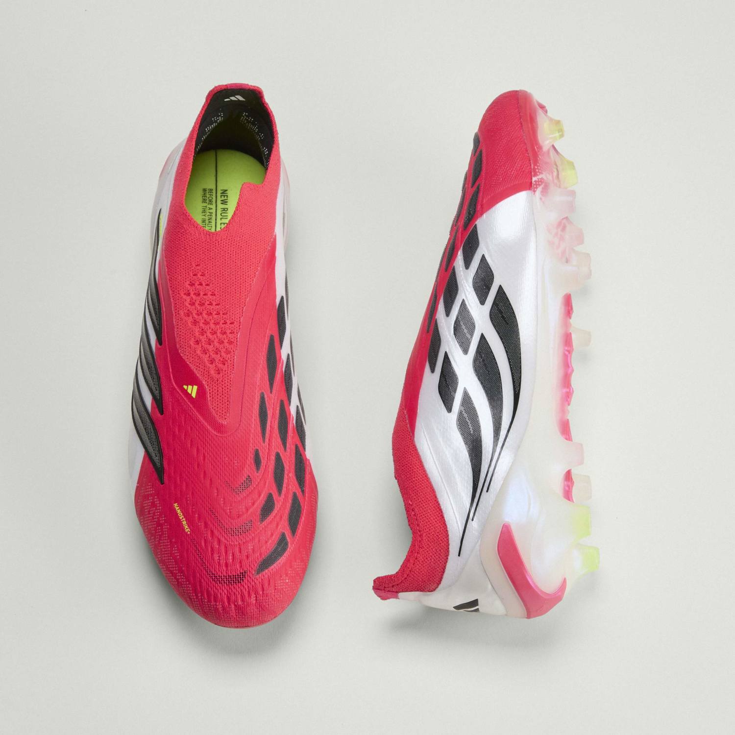メンズ adidas Predator Elite サッカースパイク レースレス レッド