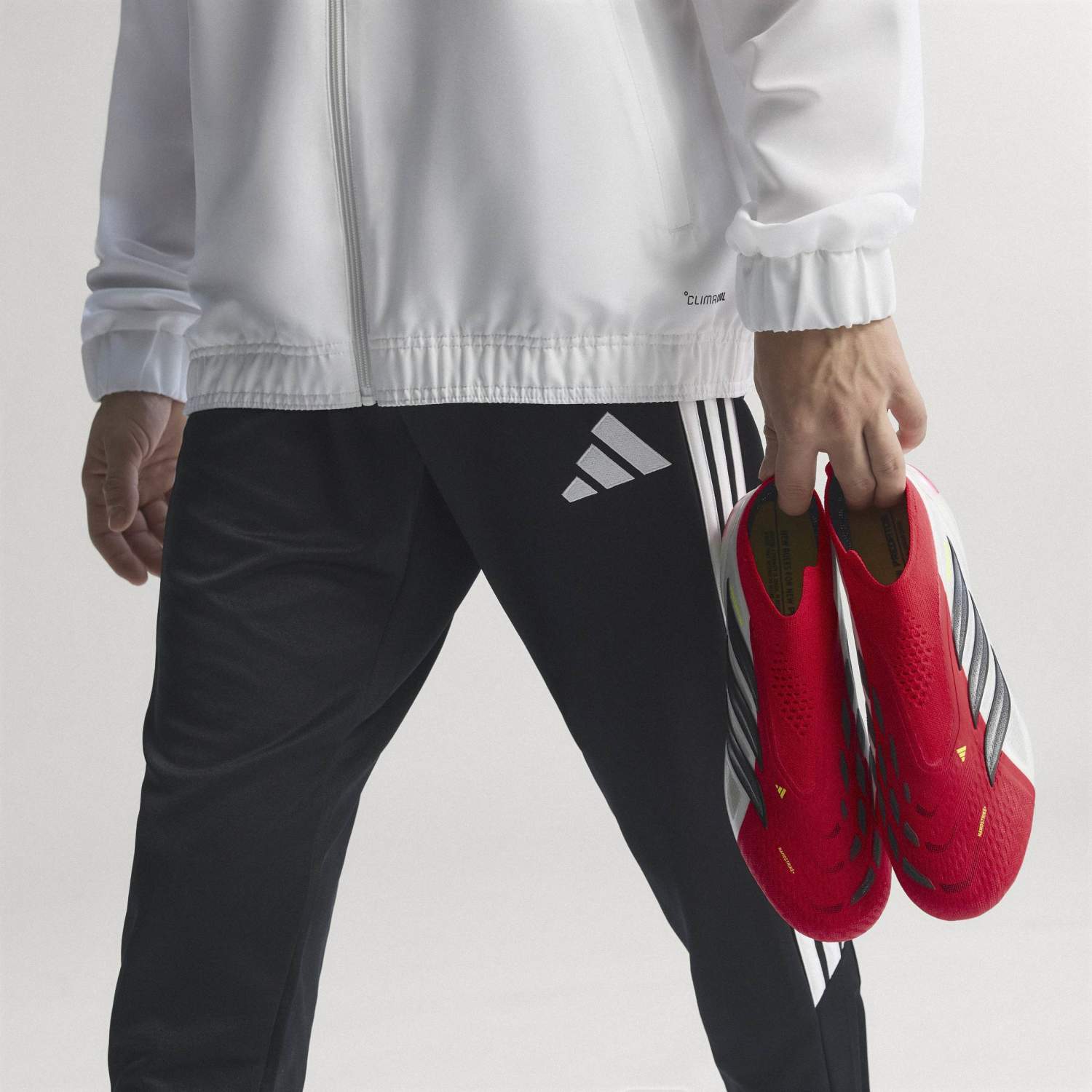 メンズ adidas Predator Elite サッカースパイク レースレス レッド