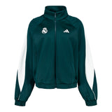女款 adidas Stadium 运动外套 绿色