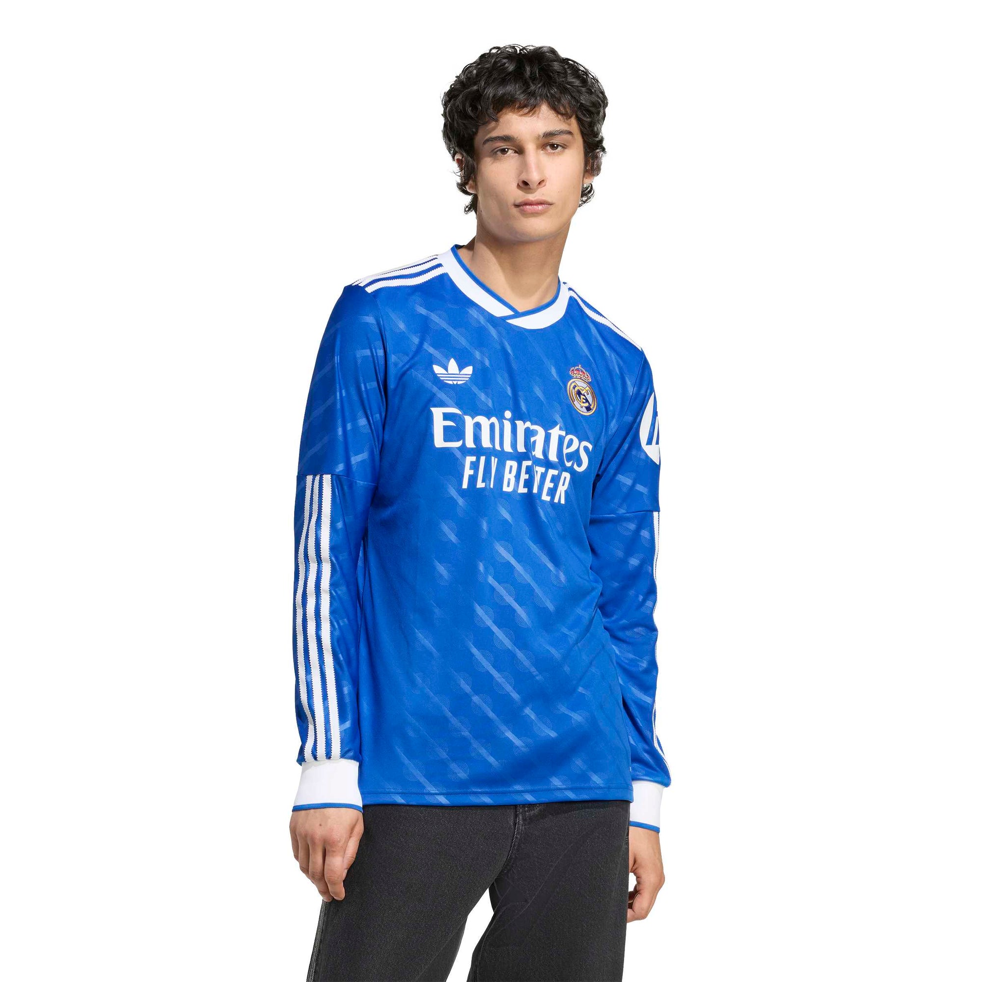 Camiseta Manga Larga Hombre Tercera Equipación Azul 25/26