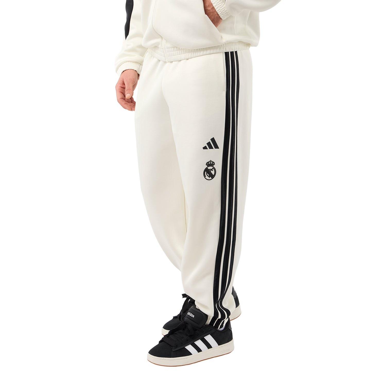Mens adidas Stadium Tracksuit Pants White