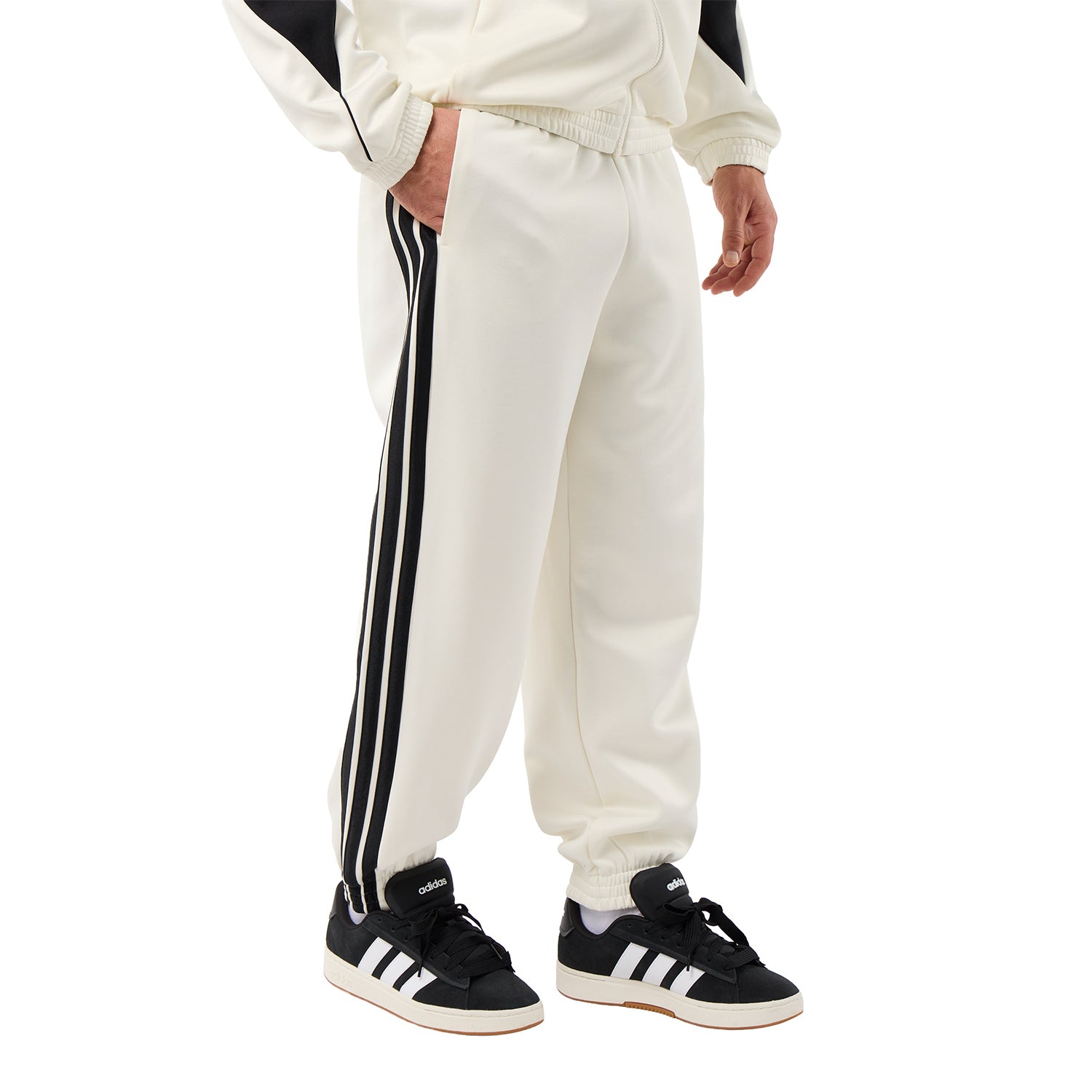 Mens adidas Stadium Tracksuit Pants White