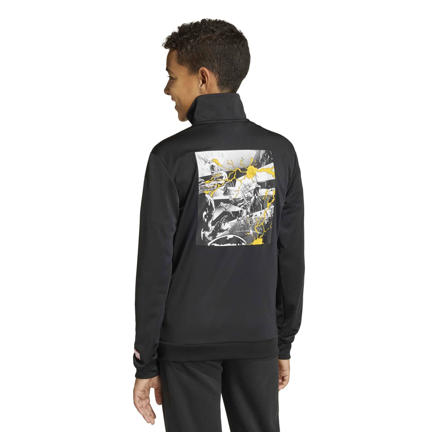 ユース adidas Marvel トラックトップ 25/26 ブラック – レアル