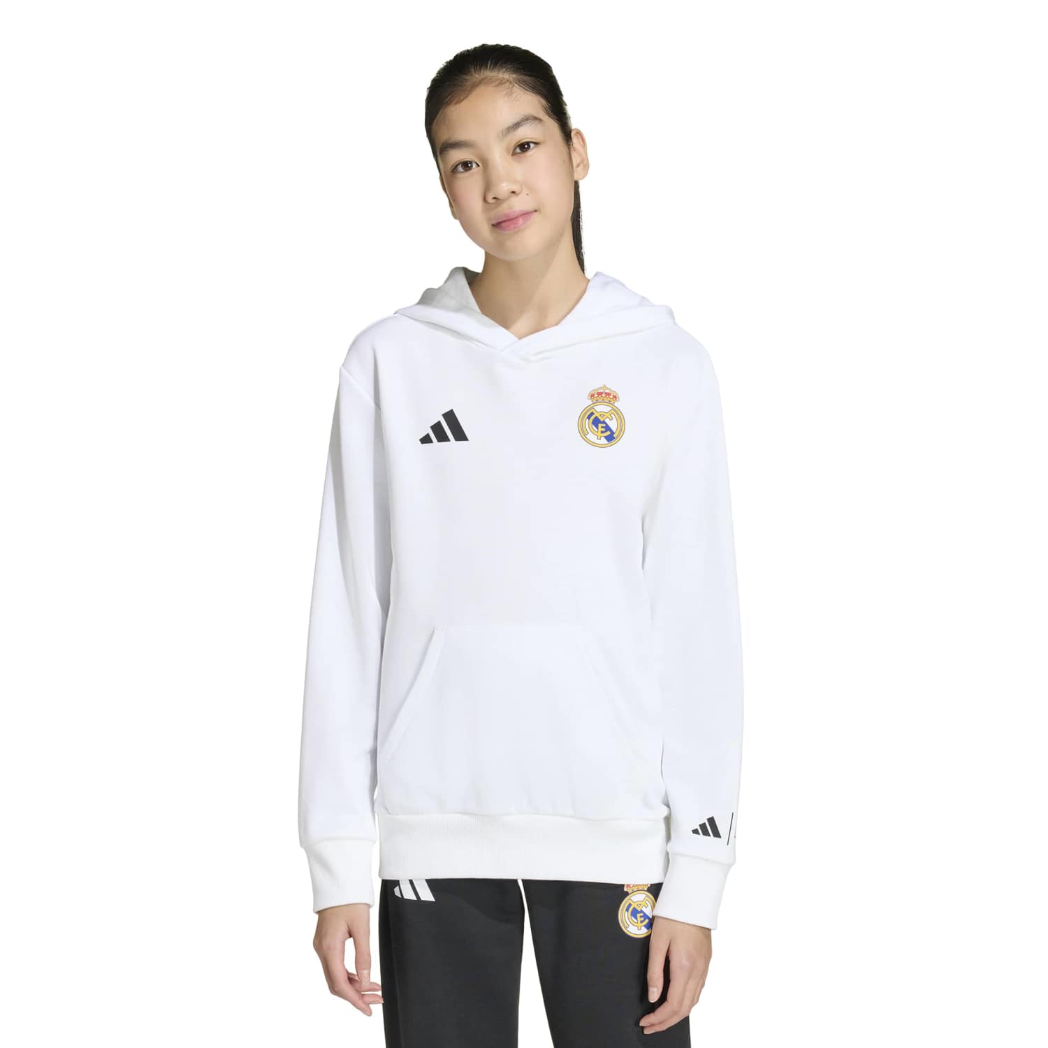 ユース adidas Marvel フーディー 25/26 ホワイト – レアル