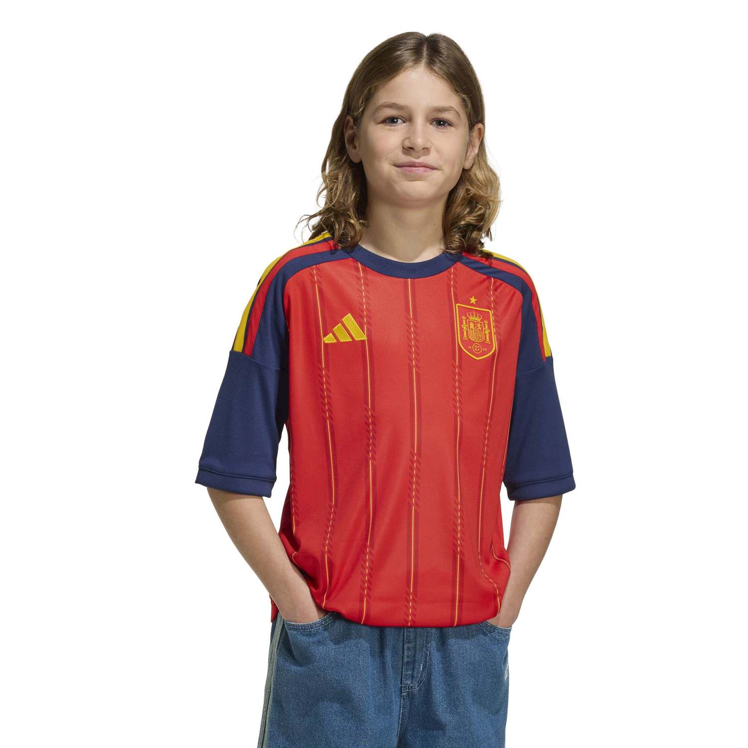 Camiseta España Niño Primera Equipación Mundial 2026 Roja
