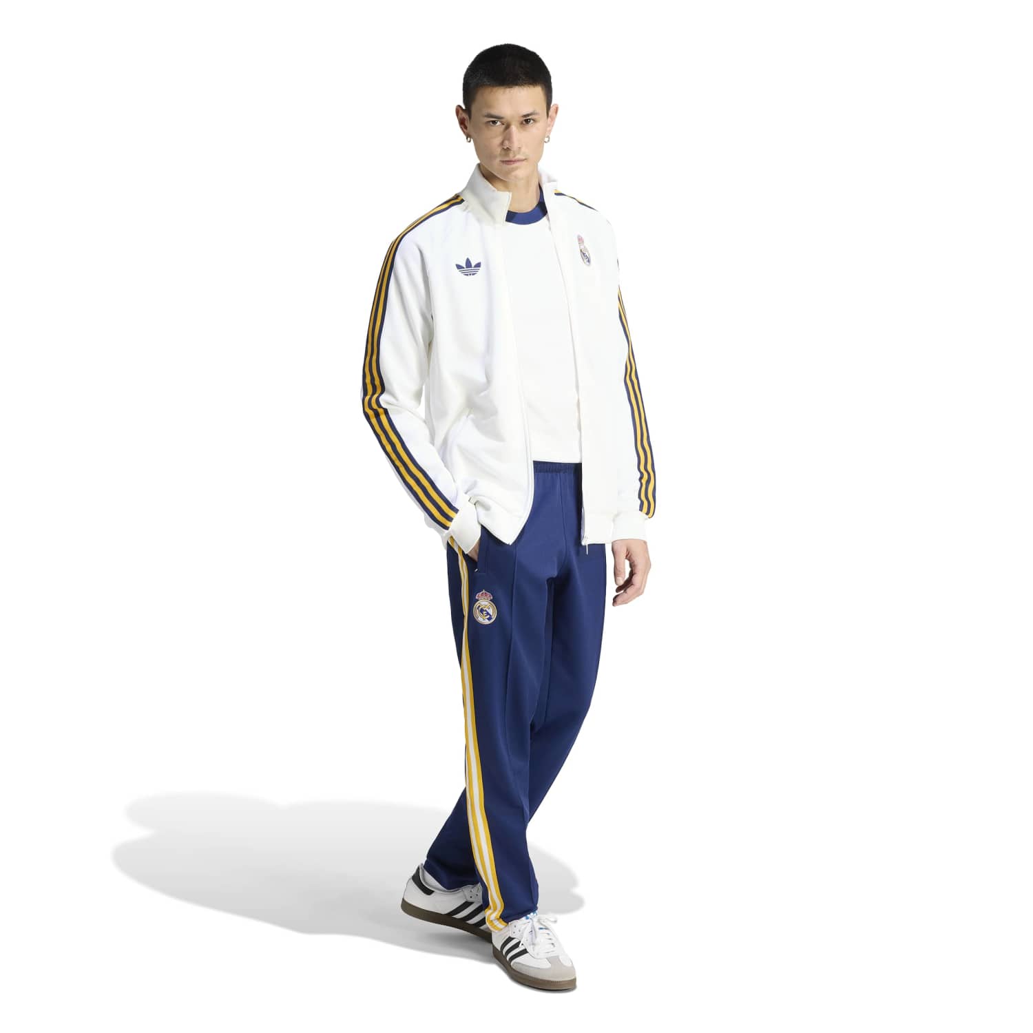 メンズ トラックジャケット adidas Originals 25/26 ホワイト – レアル