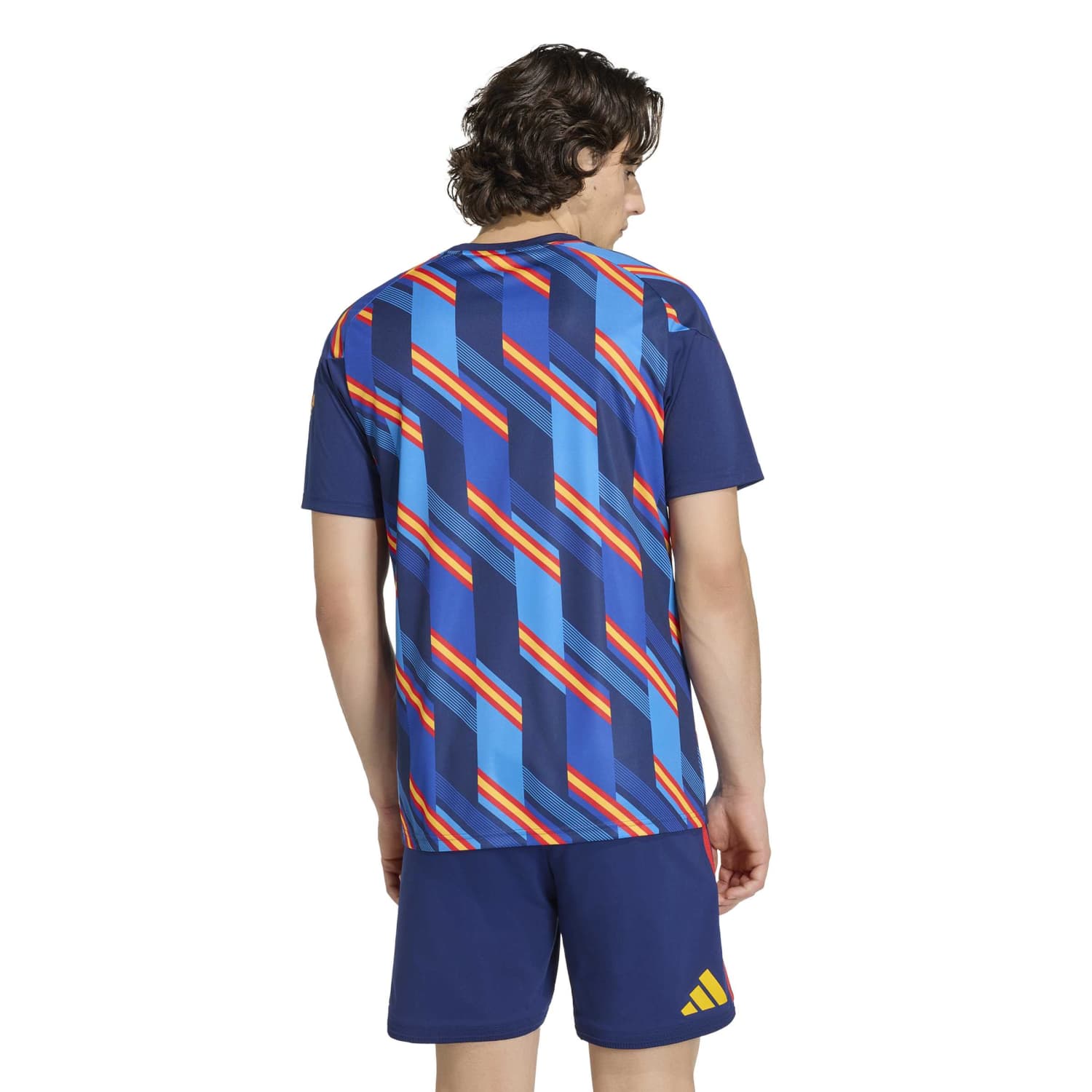 스페인 남성 adidas 워밍업 티셔츠 월드컵 2026 레드
