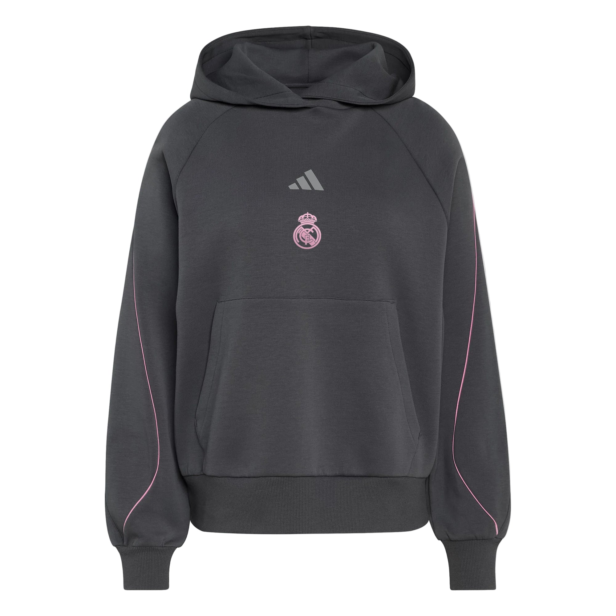 女款 adidas Stadium 连帽卫衣 灰色