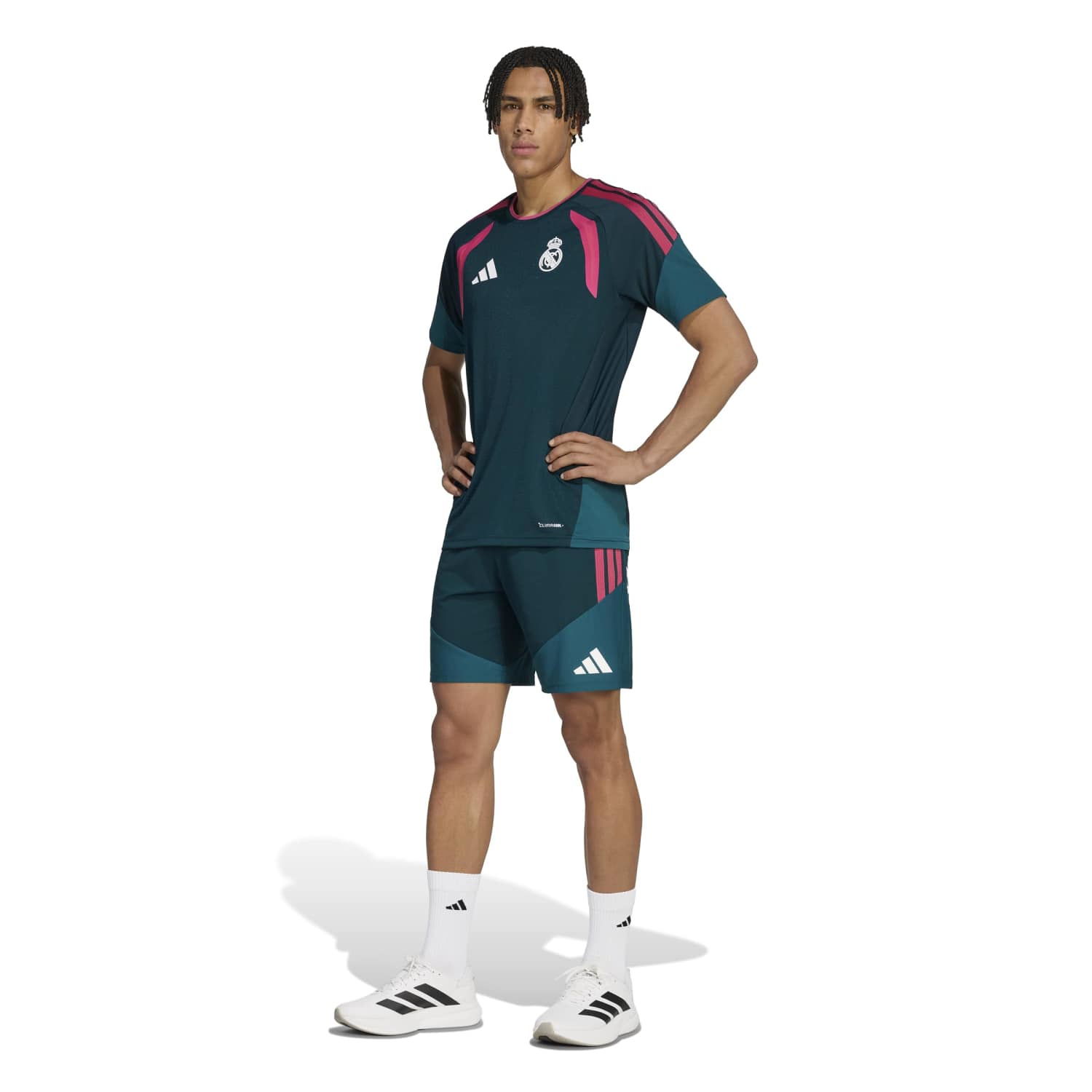 メンズ adidas プロ トレーニング シャツ 26/27 グリーン – レアル