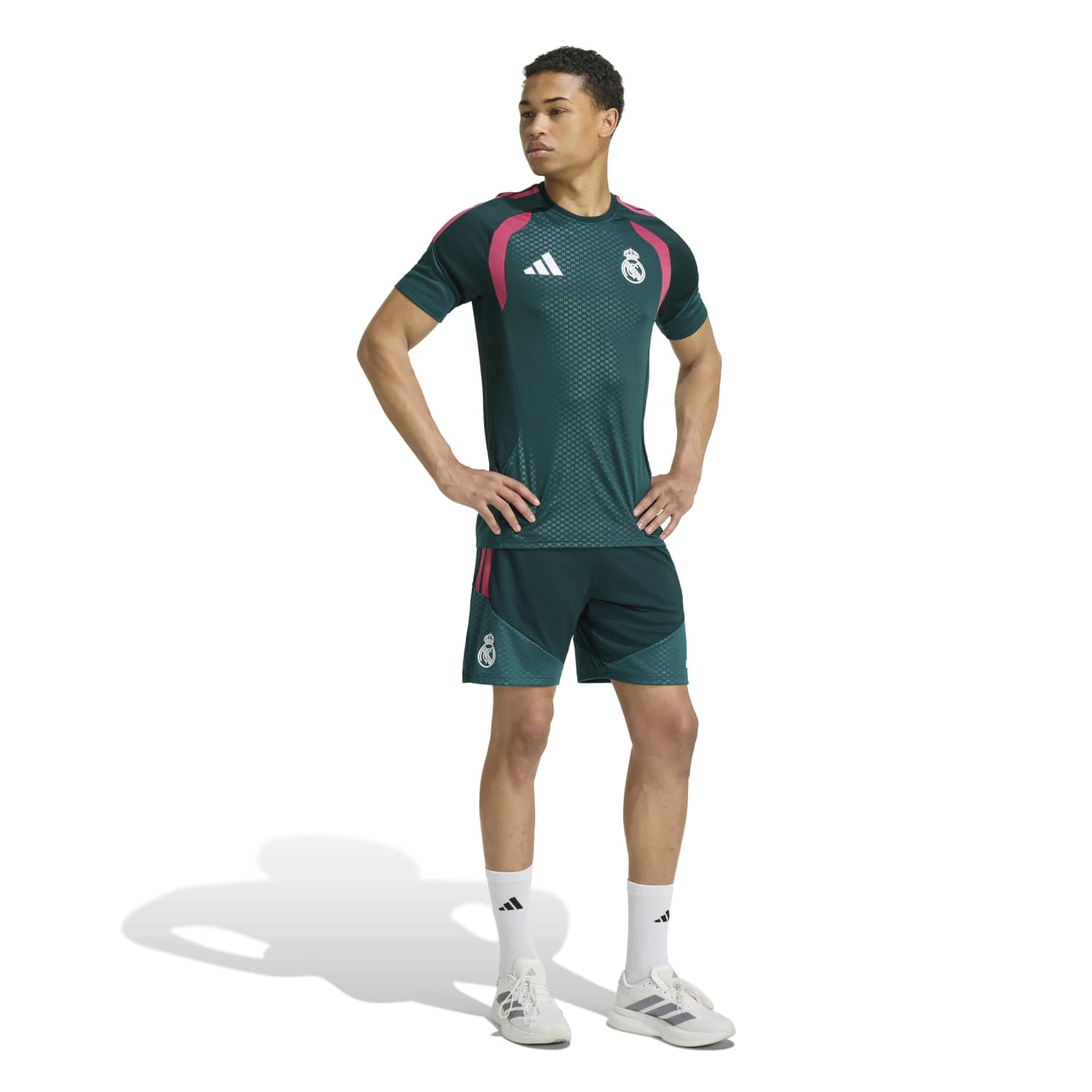メンズ adidas トレーニング シャツ 26/27 グリーン – レアル