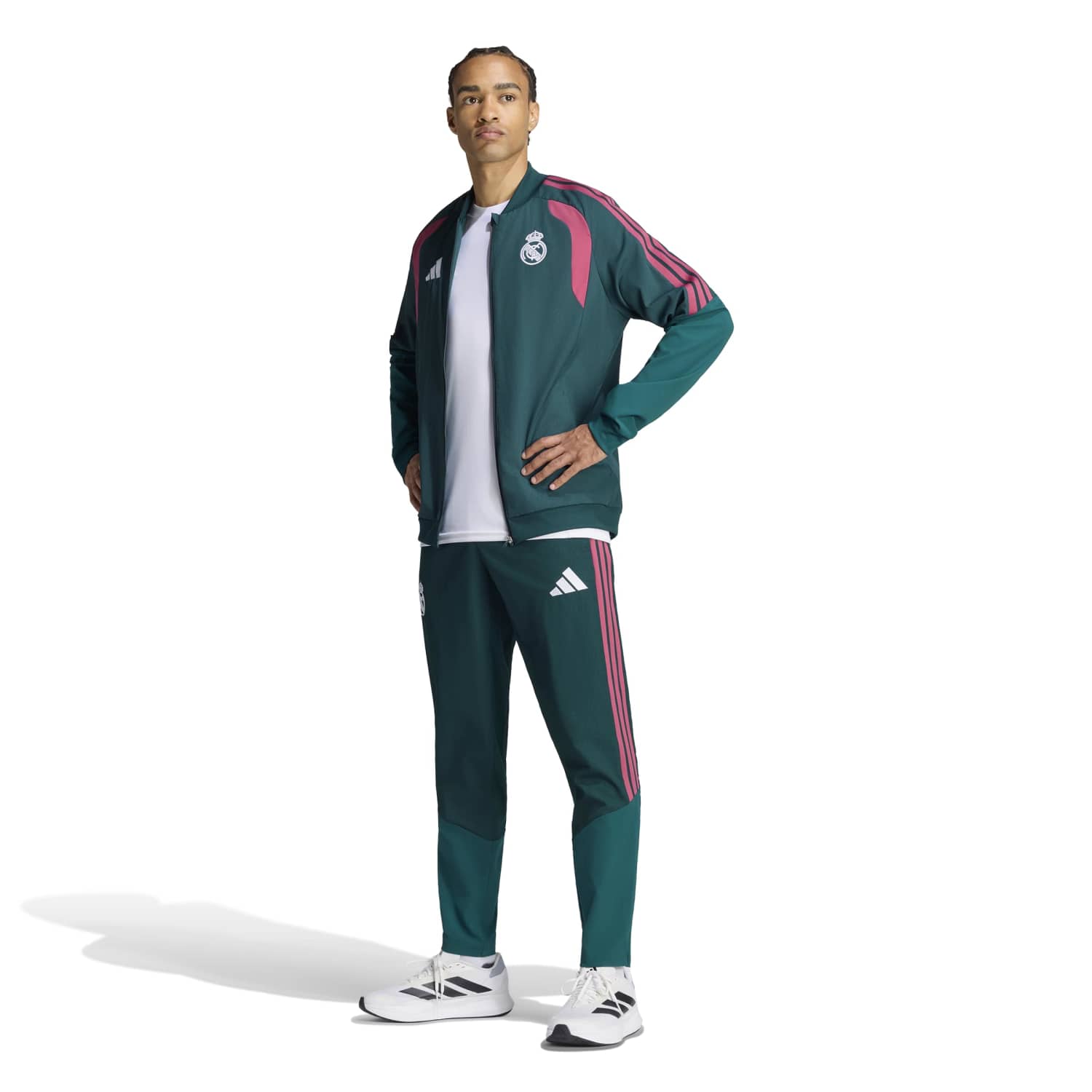 男款 adidas 运动套装训练夹克 26/27 绿色