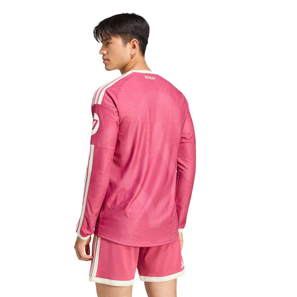Camisola Terceiro Equipamento Authentic Masculino Manga Comprida Rosa 26/27