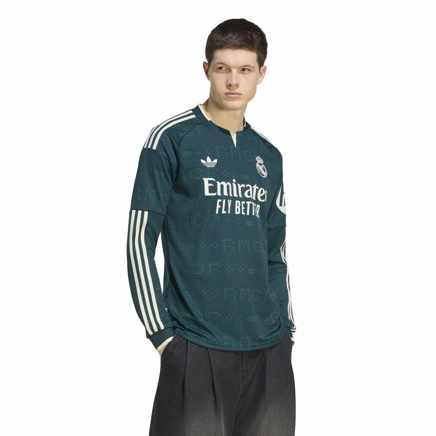 Mens Away Jersey Long Sleeve Green 26/27