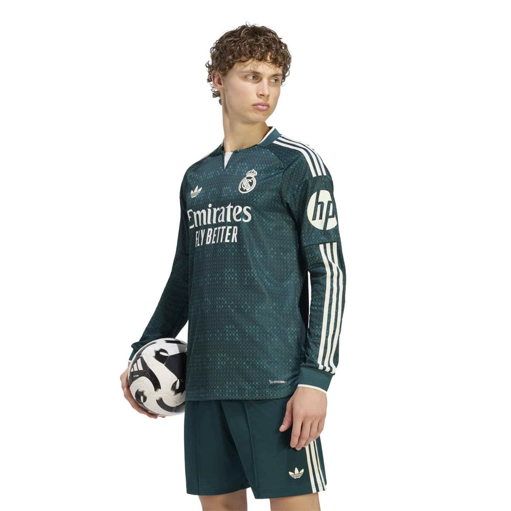 Camisola Away Authentic Masculino Manga Comprida Verde 26/27