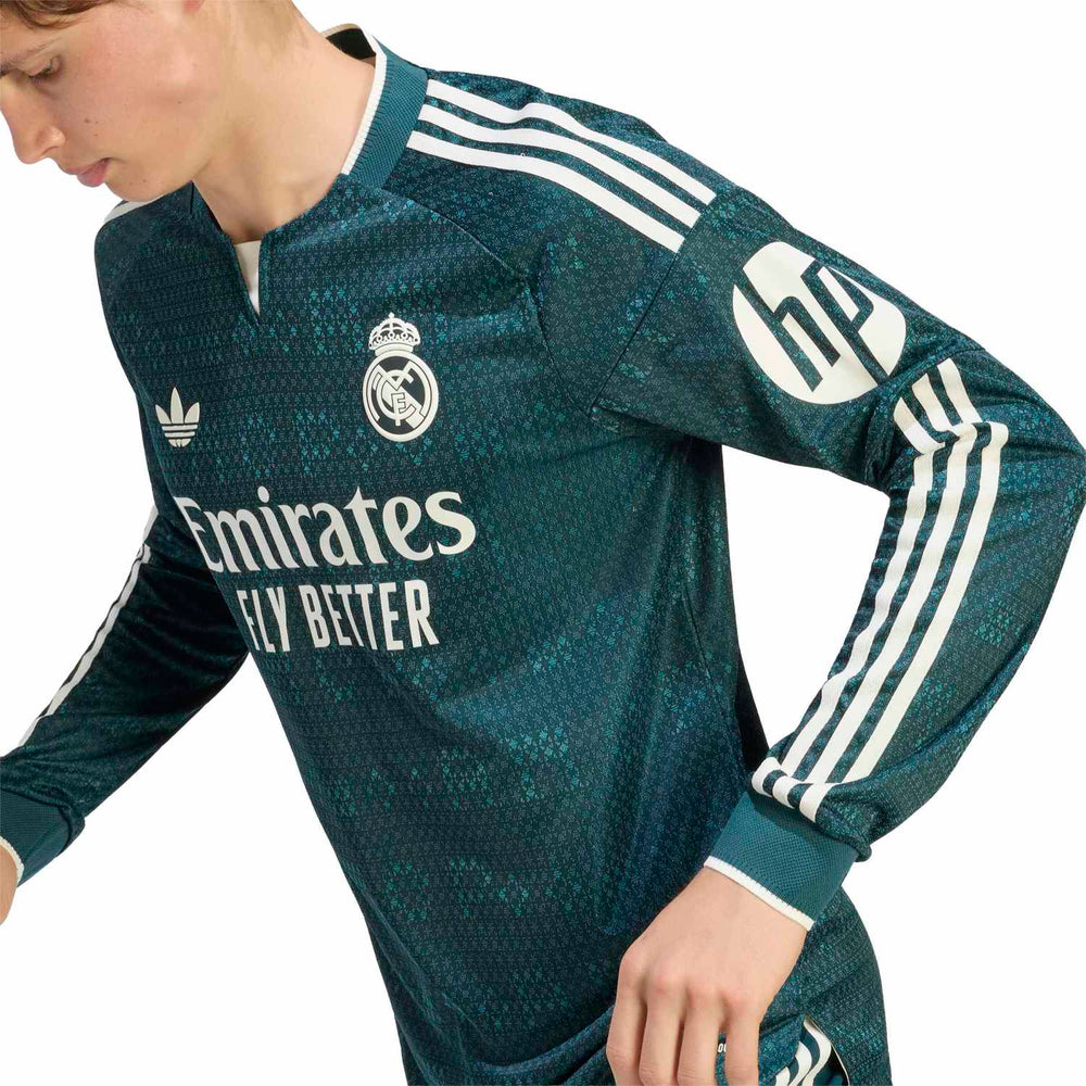 Camisola Away Authentic Masculino Manga Comprida Verde 26/27