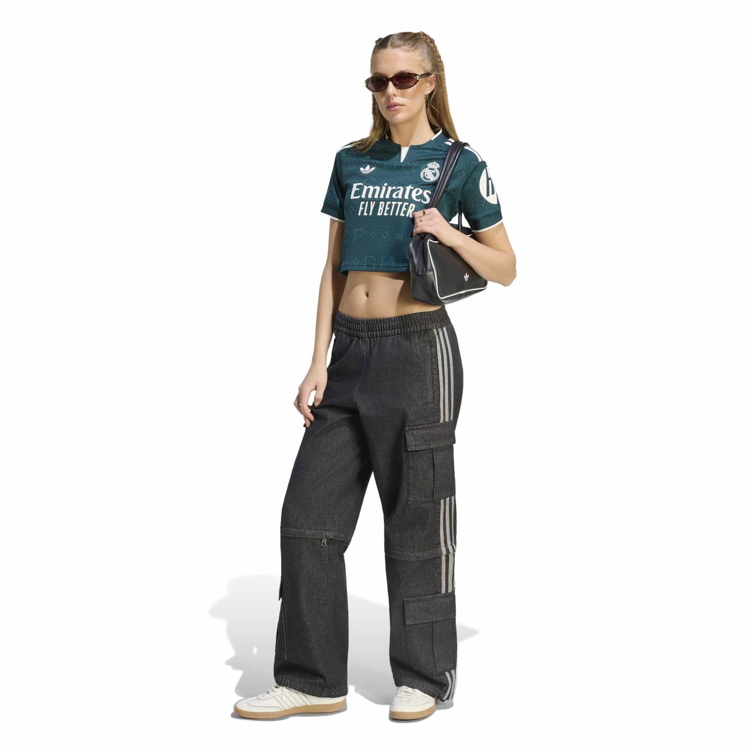Womens Away Cropped Jersey Green 26/27